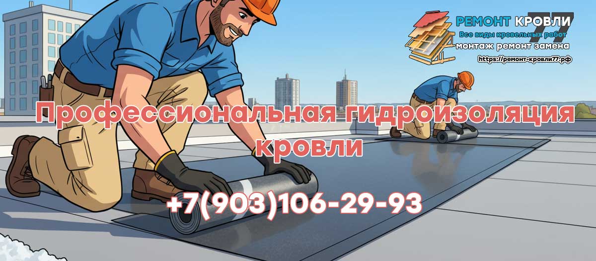 Профессиональная гидроизоляция плоской кровли в Пушкино и Пушкинском районе
