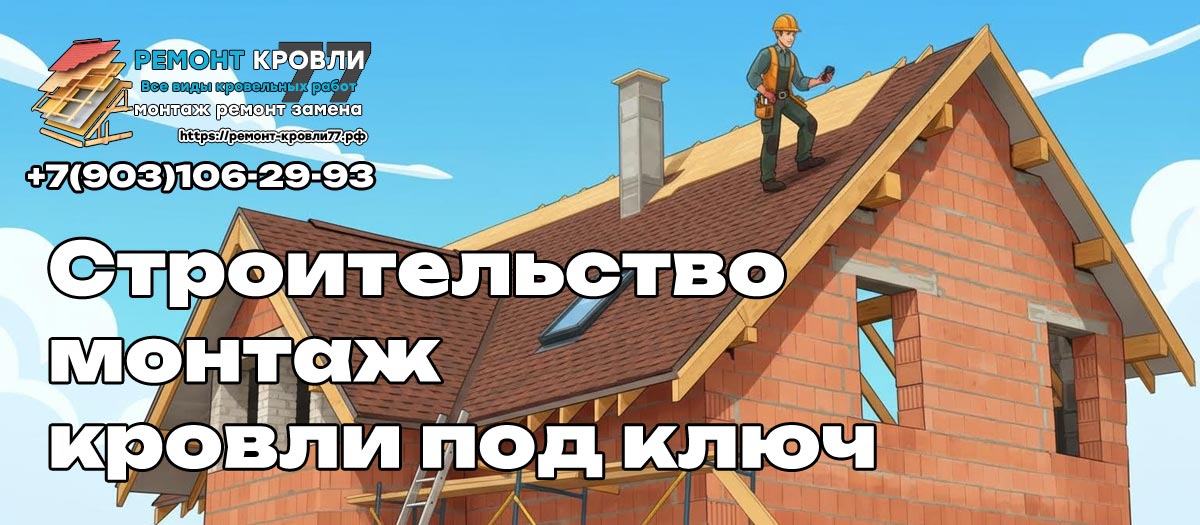 Строительство кровли под ключ в Пушкино и Пушкинском районе